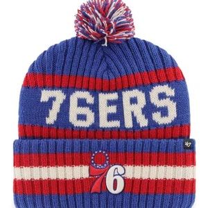 Sixers Philadelphia 76ers pompom beanie hat